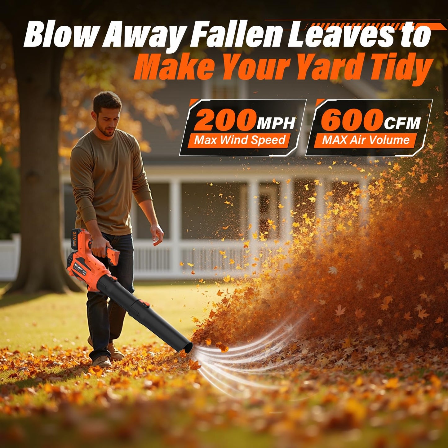 20V 13 Inch Electric Lawn Mower and 12 Inch Cordless Weed Wacker and 600CFM Cordless Leaf Blower Combo, Cordless Lawn Mower Set with 2 x 4.0Ah &amp; 2 x 3.0Ah Batteries and Dual Chargers
