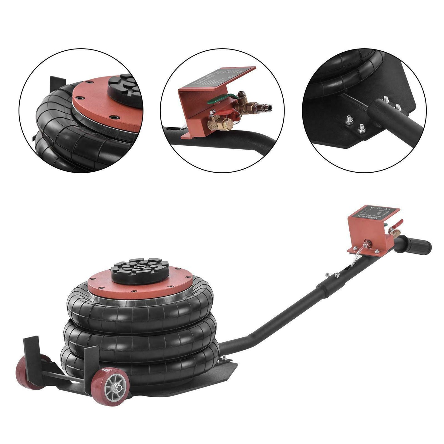 Triple Bag Air Jack Pneumatic Jack 6600LBS Car  Lift 3 Ton Compressed Air