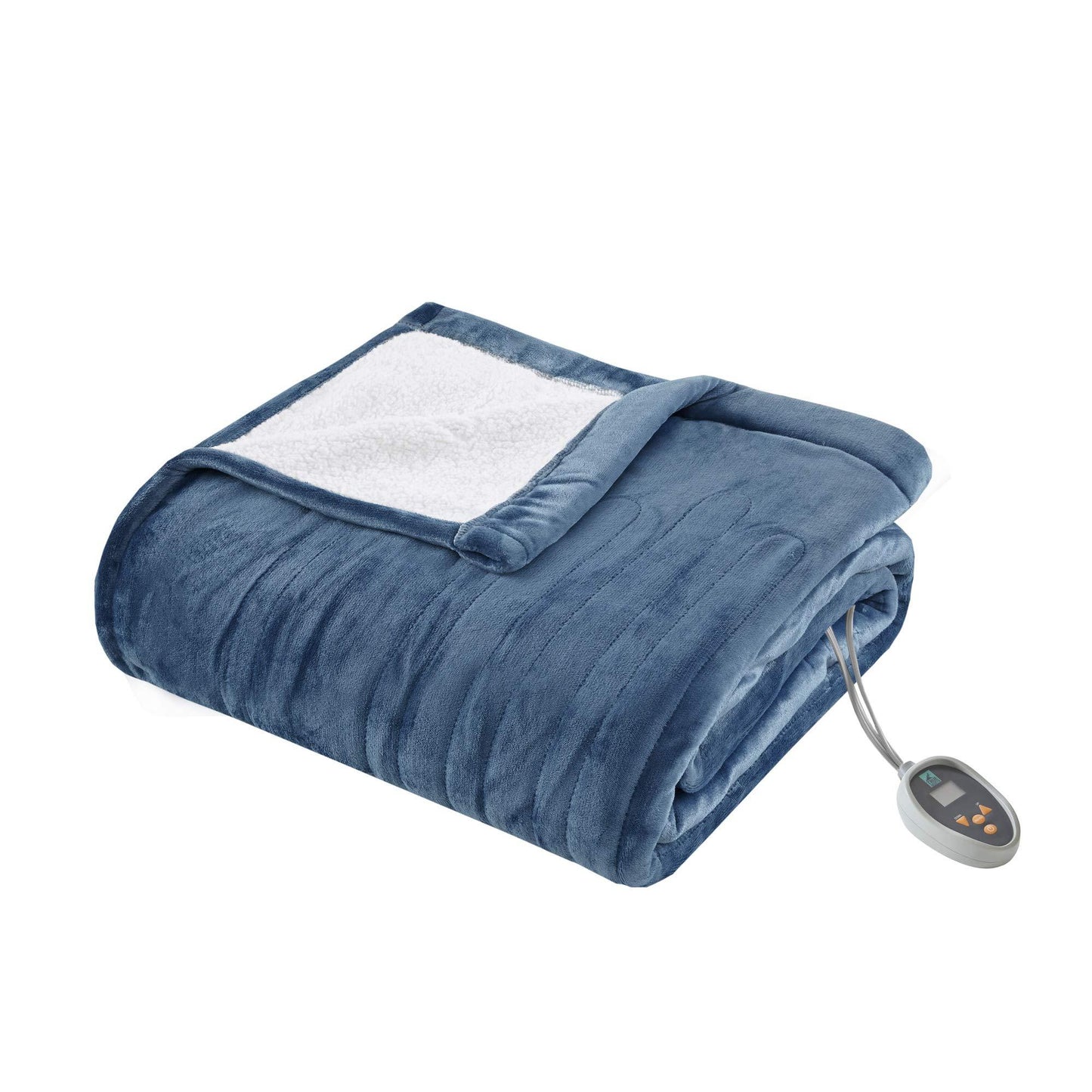 Gracie Mills Sleep Philosophy Ultra Soft Plush Reverse to Sherpa Auto Shut Off Electric Blanket with Two 20 Heat Level Setting Controllers and Bonus Automatic Timer, Twin, Brown - TN54-0397