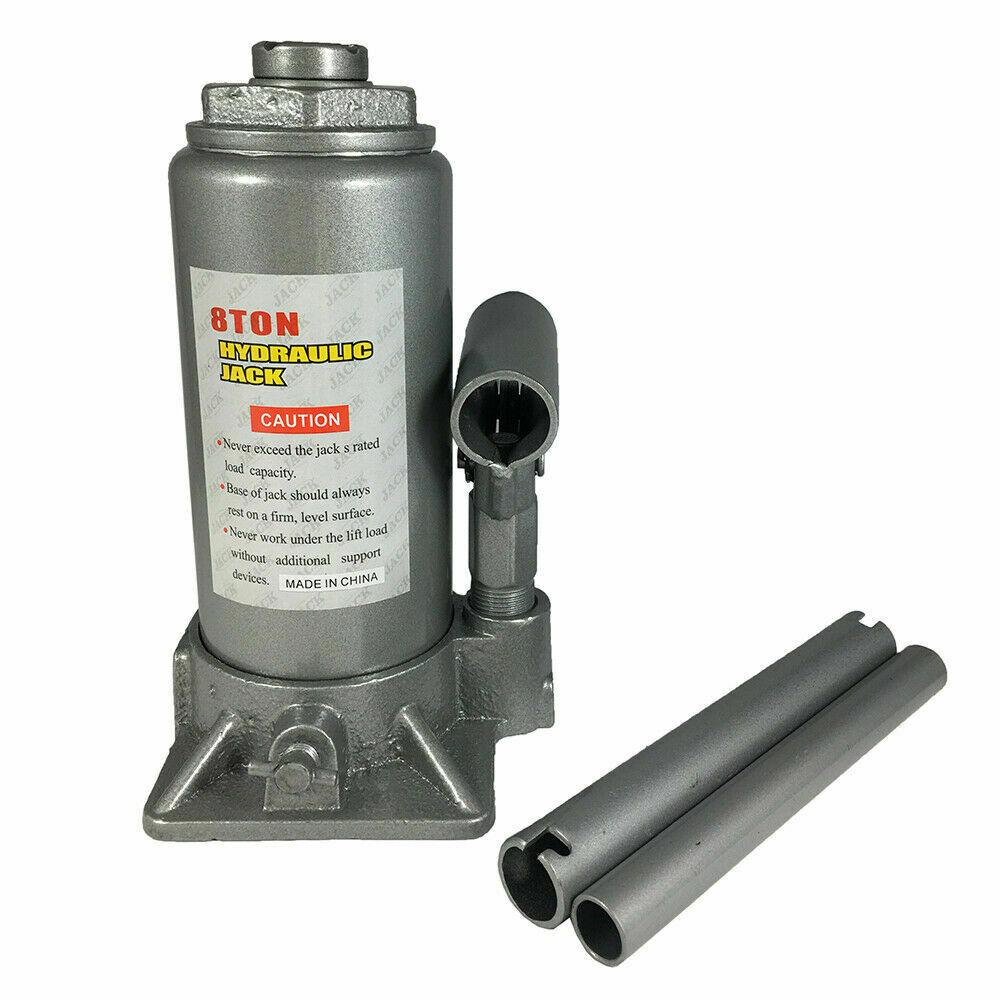 8 Ton Heavy Duty Hydraulic Bottle Jack Auto Truck Caravan Tractors Lift Port