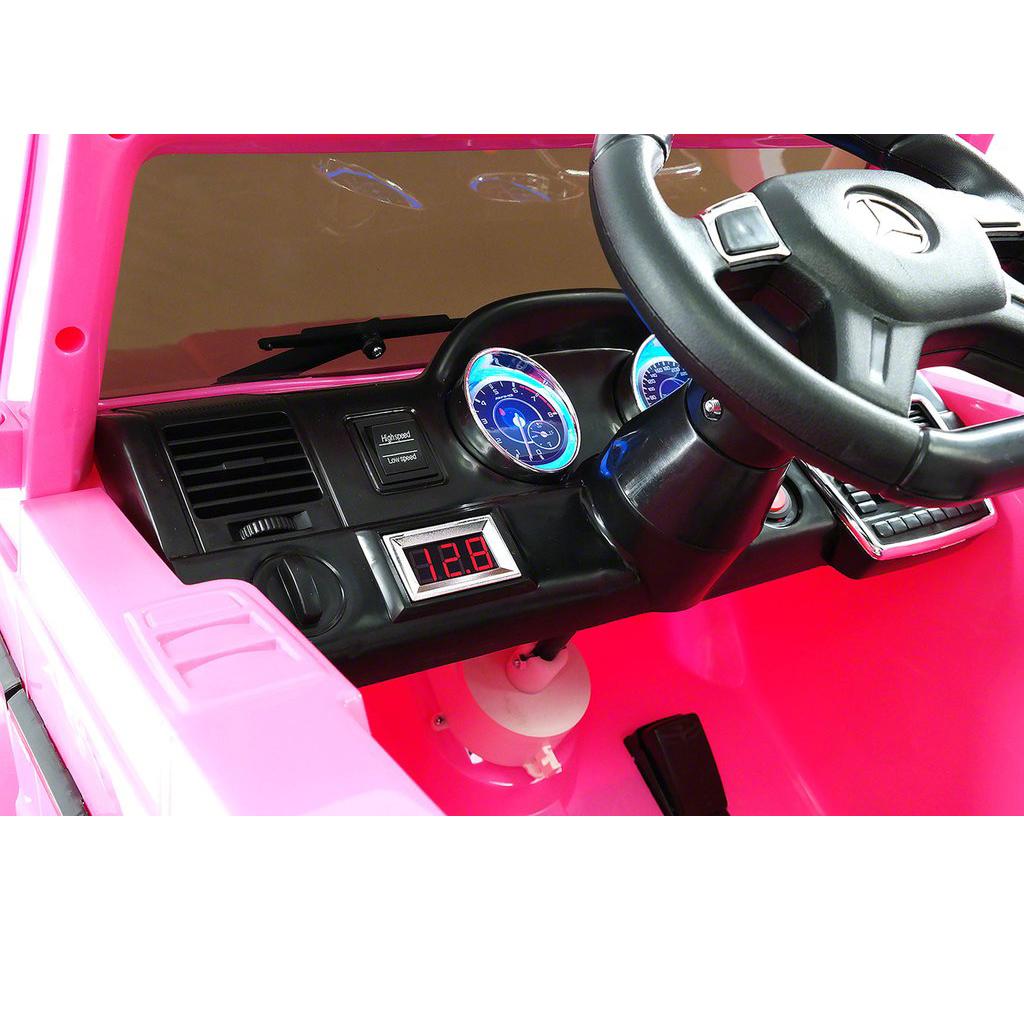 2023 LICENSED MERCEDES G65 AMG ELECTRIC KIDS RIDE-ON CAR, MP3 PLAYER, AUX INPUT, EVA FOAM RUBBER TIRES, PU LEATHER SEAT WITH 5 POINT SAFETY HARNESS, 12V BATTERY, PARENTAL REMOTE | PINK