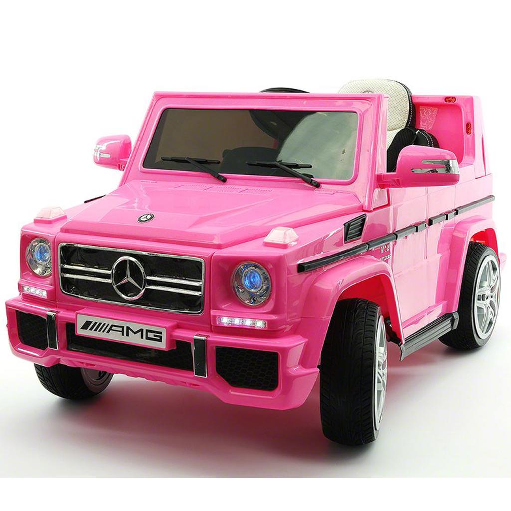 2023 LICENSED MERCEDES G65 AMG ELECTRIC KIDS RIDE-ON CAR, MP3 PLAYER, AUX INPUT, EVA FOAM RUBBER TIRES, PU LEATHER SEAT WITH 5 POINT SAFETY HARNESS, 12V BATTERY, PARENTAL REMOTE | PINK