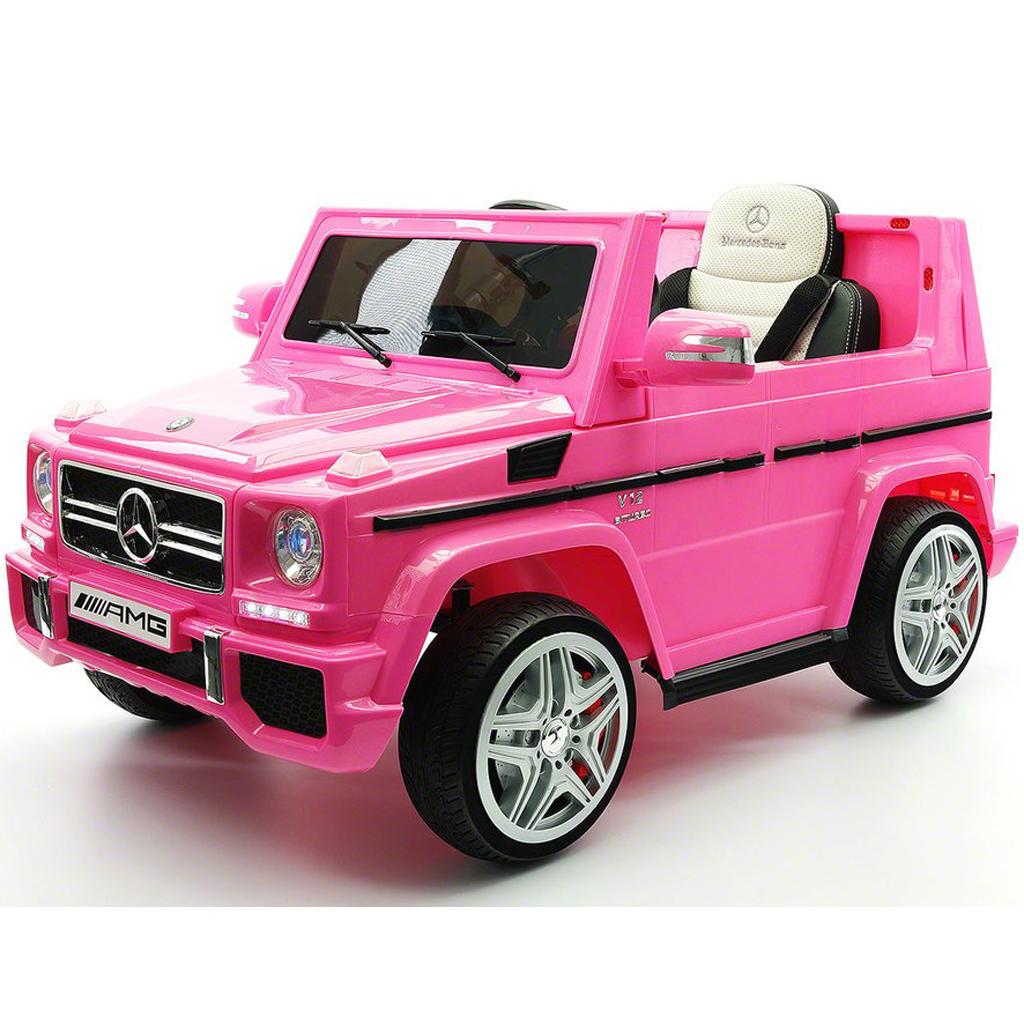 2023 LICENSED MERCEDES G65 AMG ELECTRIC KIDS RIDE-ON CAR, MP3 PLAYER, AUX INPUT, EVA FOAM RUBBER TIRES, PU LEATHER SEAT WITH 5 POINT SAFETY HARNESS, 12V BATTERY, PARENTAL REMOTE | PINK