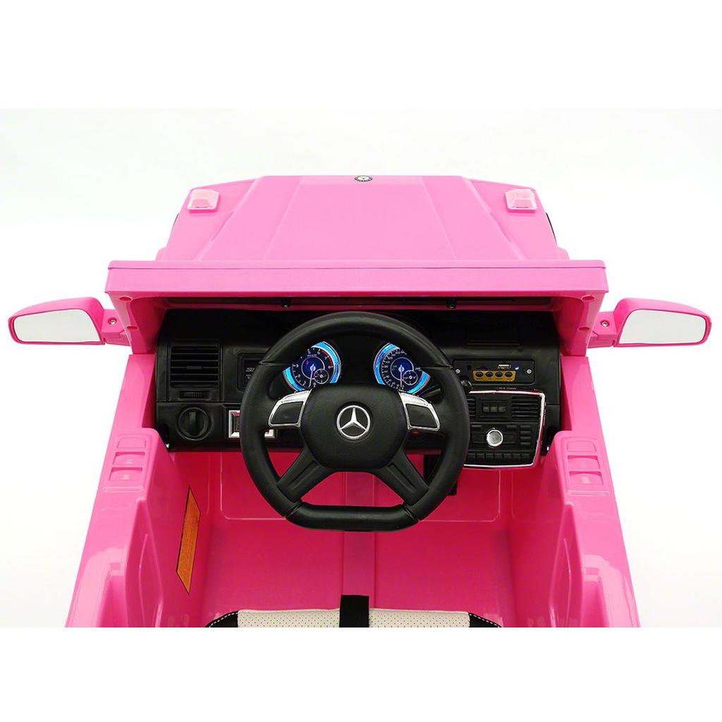 2023 LICENSED MERCEDES G65 AMG ELECTRIC KIDS RIDE-ON CAR, MP3 PLAYER, AUX INPUT, EVA FOAM RUBBER TIRES, PU LEATHER SEAT WITH 5 POINT SAFETY HARNESS, 12V BATTERY, PARENTAL REMOTE | PINK