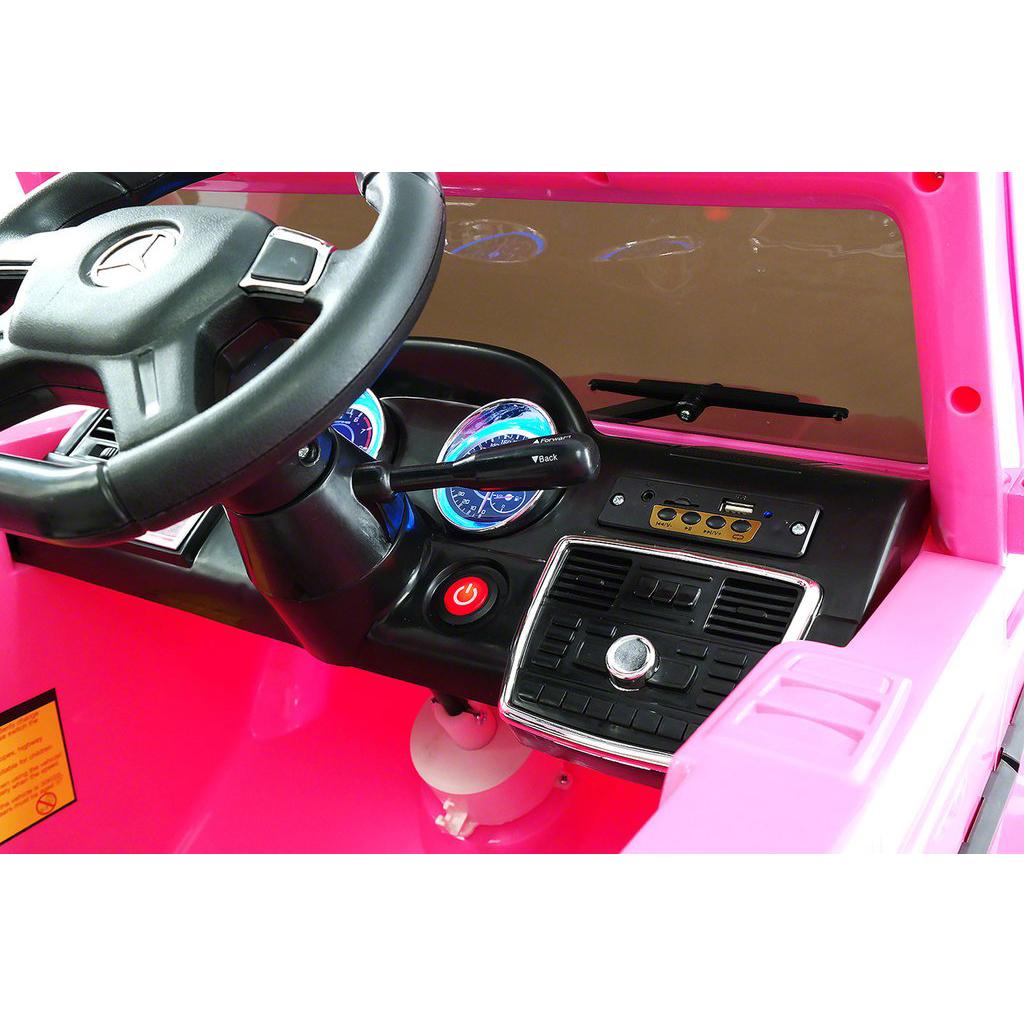 2023 LICENSED MERCEDES G65 AMG ELECTRIC KIDS RIDE-ON CAR, MP3 PLAYER, AUX INPUT, EVA FOAM RUBBER TIRES, PU LEATHER SEAT WITH 5 POINT SAFETY HARNESS, 12V BATTERY, PARENTAL REMOTE | PINK