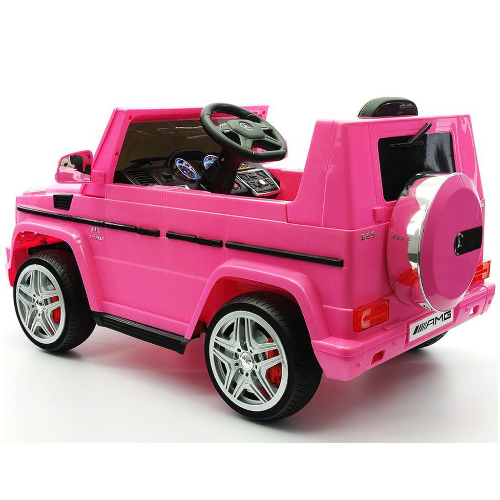 2023 LICENSED MERCEDES G65 AMG ELECTRIC KIDS RIDE-ON CAR, MP3 PLAYER, AUX INPUT, EVA FOAM RUBBER TIRES, PU LEATHER SEAT WITH 5 POINT SAFETY HARNESS, 12V BATTERY, PARENTAL REMOTE | PINK