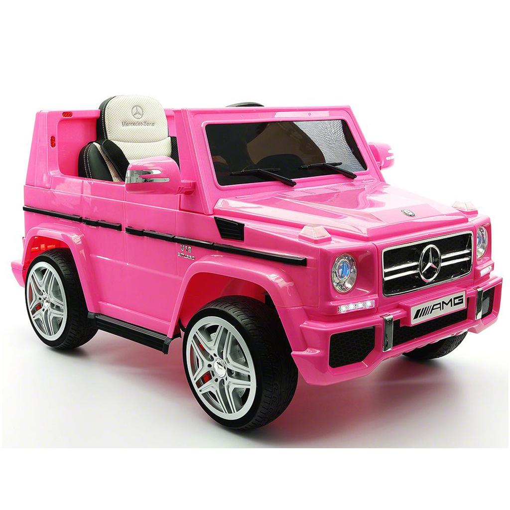 2023 LICENSED MERCEDES G65 AMG ELECTRIC KIDS RIDE-ON CAR, MP3 PLAYER, AUX INPUT, EVA FOAM RUBBER TIRES, PU LEATHER SEAT WITH 5 POINT SAFETY HARNESS, 12V BATTERY, PARENTAL REMOTE | PINK