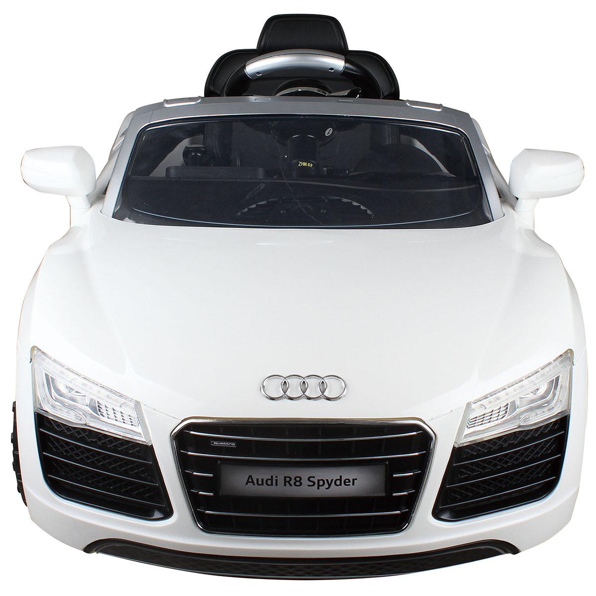 White Audi Kids 12V Electric Ride On Car With MP3 RC Remote Control Car
