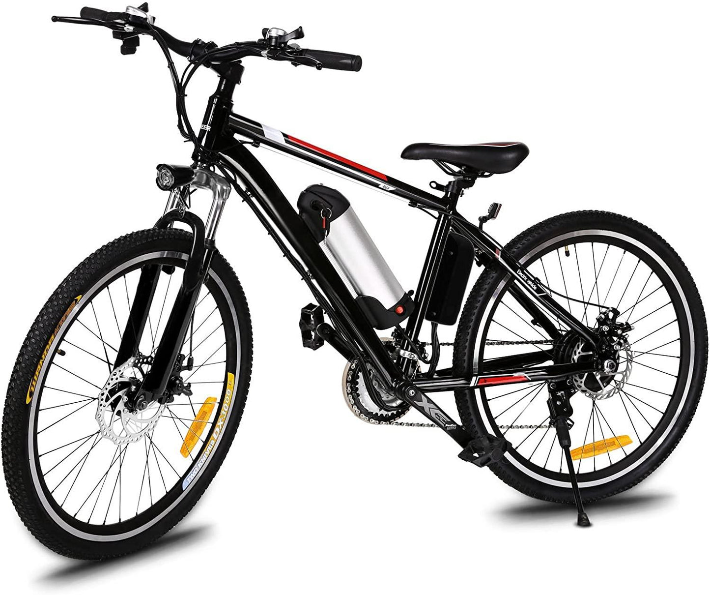 Electric Bike 26'' Electric Bicycle 21 Speed 36V Mountain E-Bike 8A Lithium Battery Electric Bicycle for Adult