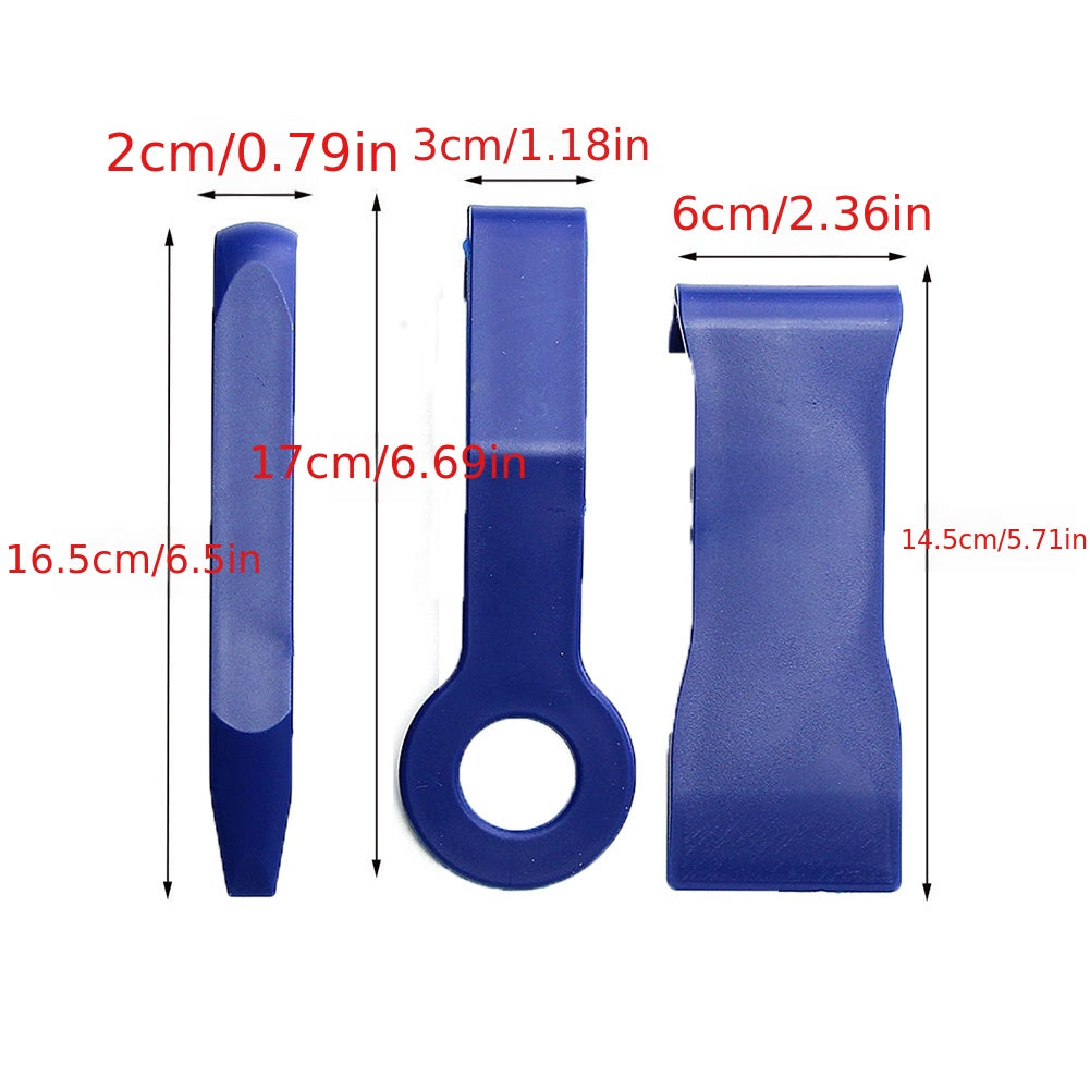 12PCS Auto Door Clip Panel Trim Removal Tools Kits Navigation Blades Disassembly Plastic Car Interior Conversion Repairing Tool