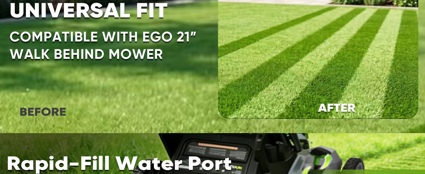 Lawn Striping Kit for EGO 21" Walk Behind Mowers - LM2100 Series, Flexible Turning Lawn Striper with Easy-Fill Water Port, Heavy Duty Steel Roller for Garden Professional Grass Stripes