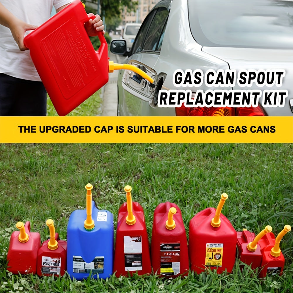 Upgrade Your Gas Can with a Durable & Easy-to-Install Spout Replacement - Fits 1/2/5/10 Gal Cans!