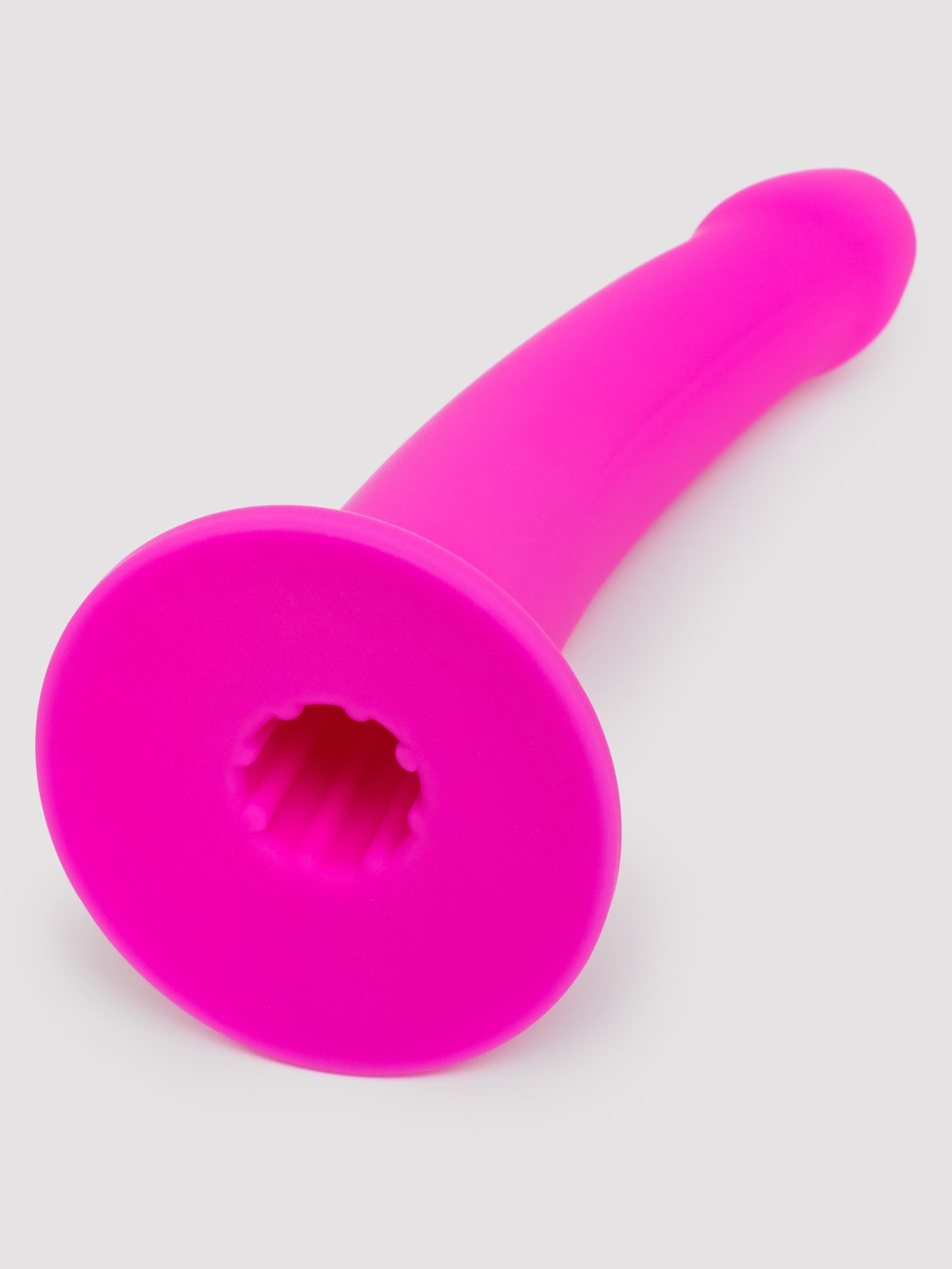 Lovehoney Curved Silicone Suction Cup Dildo 6 Inch, Pink