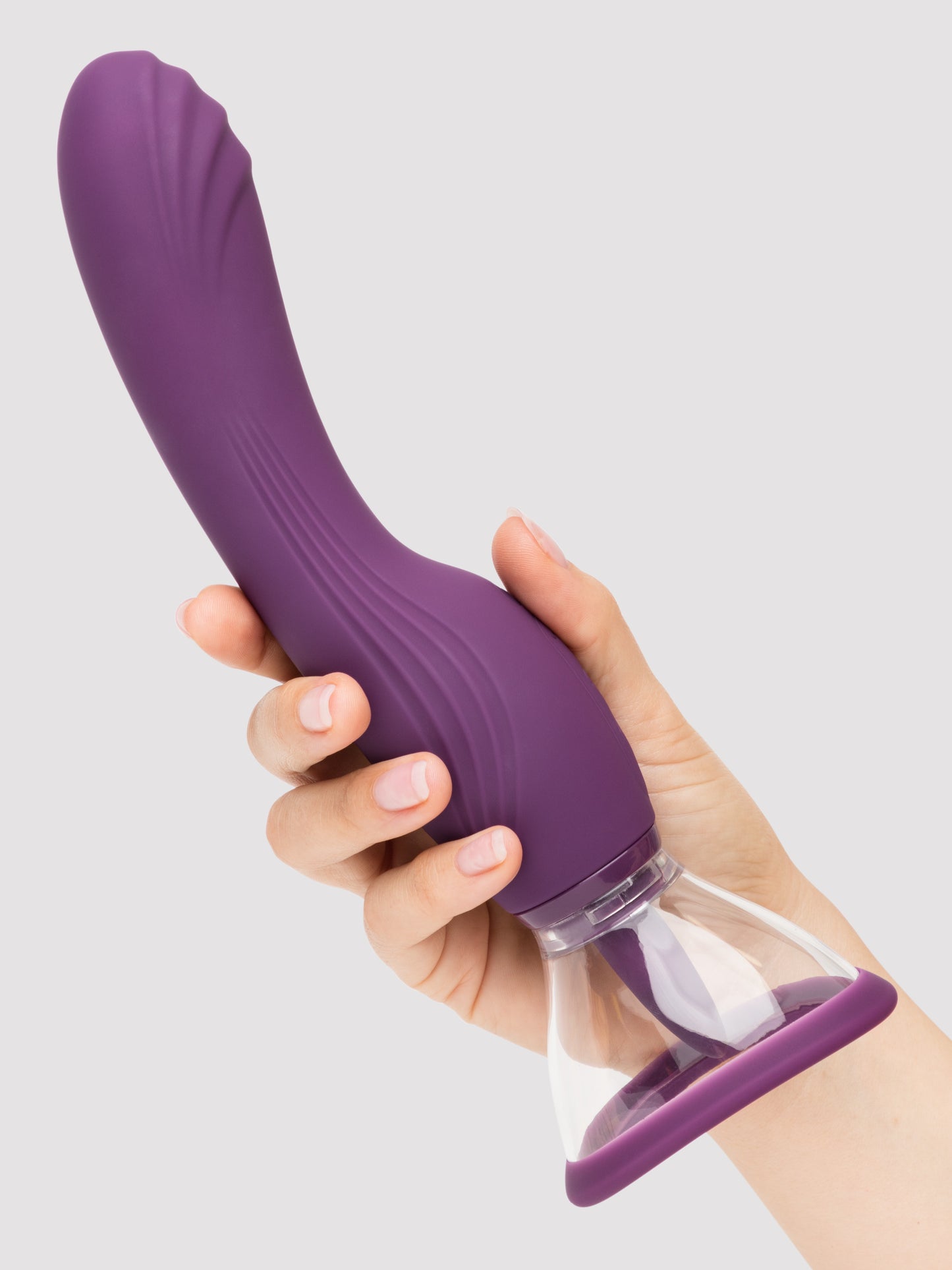 Lovehoney Lick Me Vibrating Pussy Pump and Tongue Vibrator, Purple