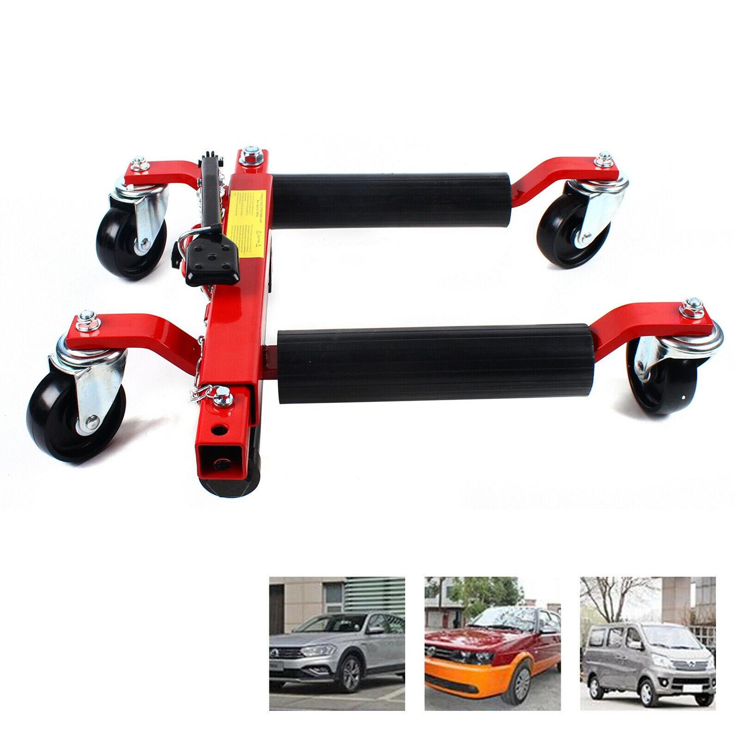 4400lbs Hydraulic Positioning Car Wheel Dolly Jack Lift Hoists Moving Vehicle