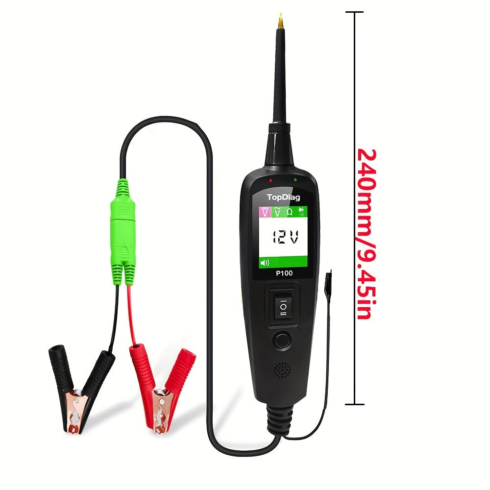 12/24V Multifunctional Car Circuit Tester Power Circuit Probe Kit, Car Battery Voltage/Resistant Tester Diagnostic Tool Component