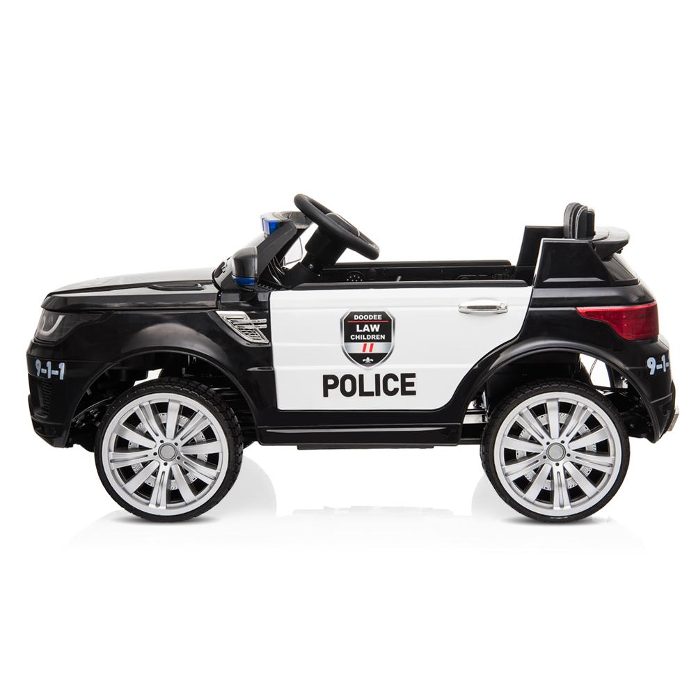 12V Kids Police Ride On Car Electric Cars 2.4G Remote Control, LED Flashing Light, Music & Horn.