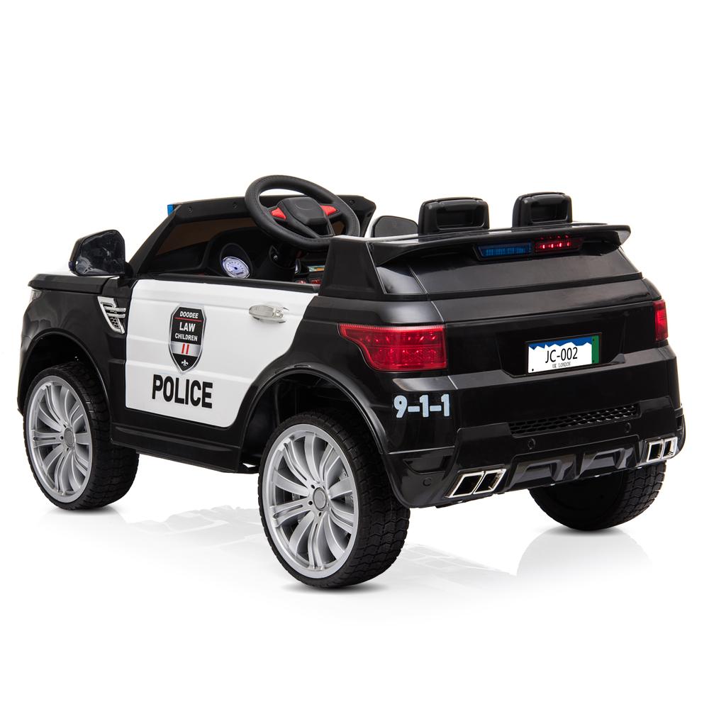 12V Kids Police Ride On Car Electric Cars 2.4G Remote Control, LED Flashing Light, Music & Horn.