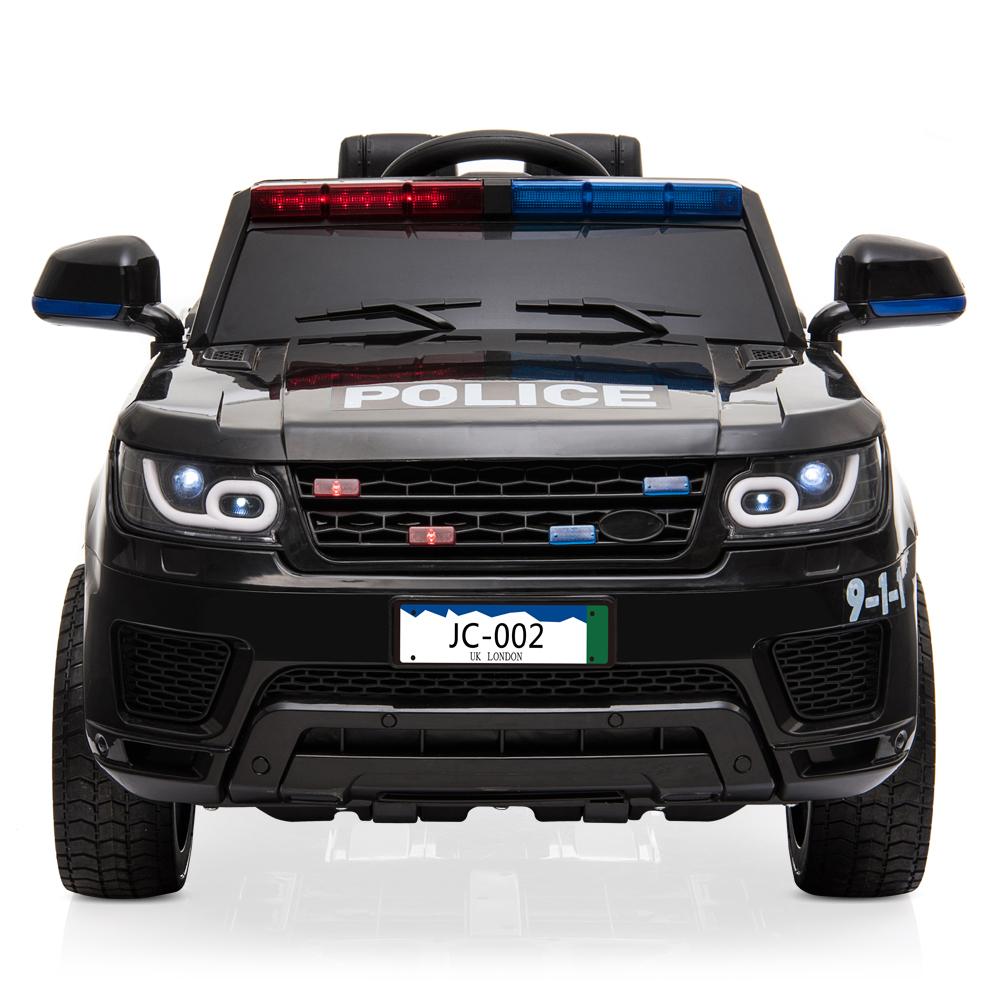 12V Kids Police Ride On Car Electric Cars 2.4G Remote Control, LED Flashing Light, Music & Horn.