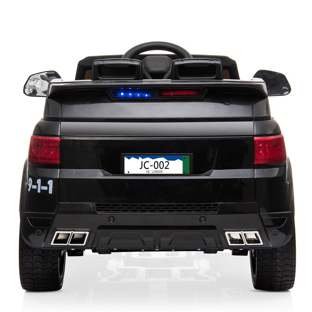 12V Kids Police Ride On Car Electric Cars 2.4G Remote Control, LED Flashing Light, Music & Horn.