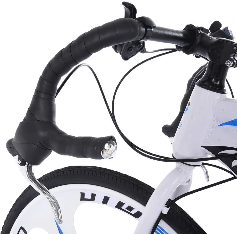 Commuters Aluminum Full Suspension Road Bike 21 Speed Disc Brakes, 700c Bicycle Cycling for Mens Womens[Stock in U.S]