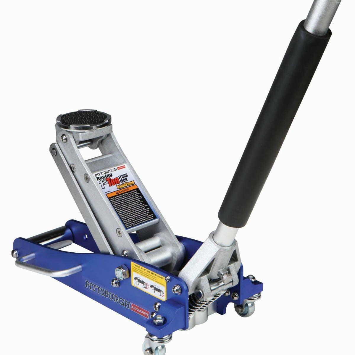 1.5 Ton Floor Jack Aluminum Racing with Rapid Pump Lifts Vehicles GaraRaise