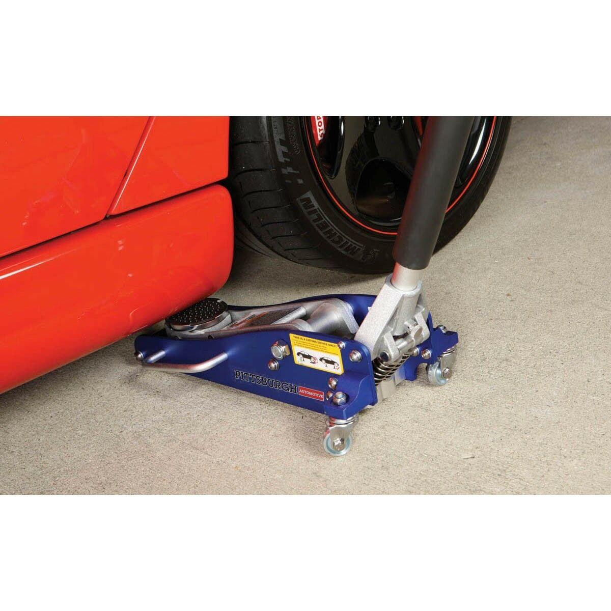 1.5 Ton Floor Jack Aluminum Racing with Rapid Pump Lifts Vehicles GaraRaise