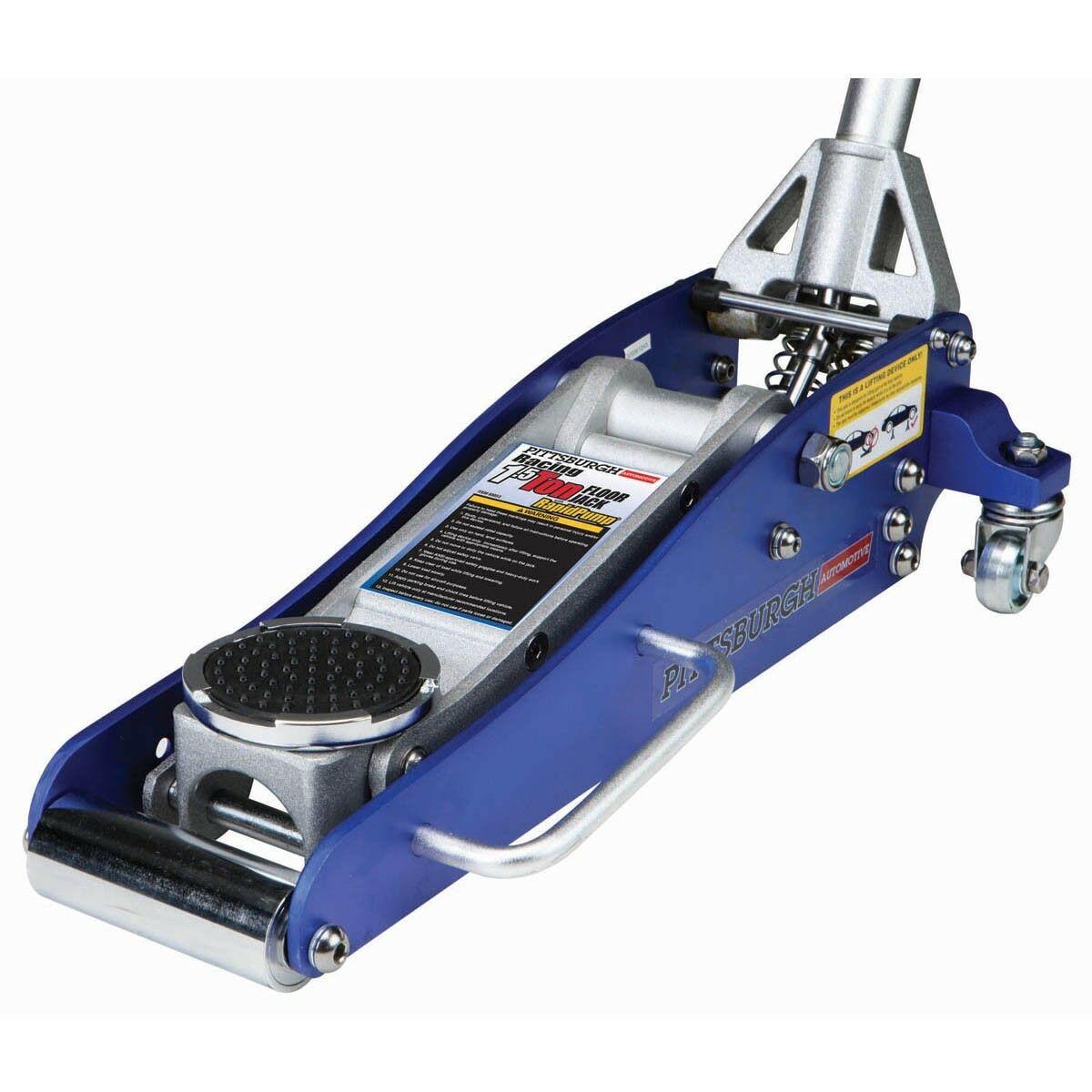 1.5 Ton Floor Jack Aluminum Racing with Rapid Pump Lifts Vehicles GaraRaise