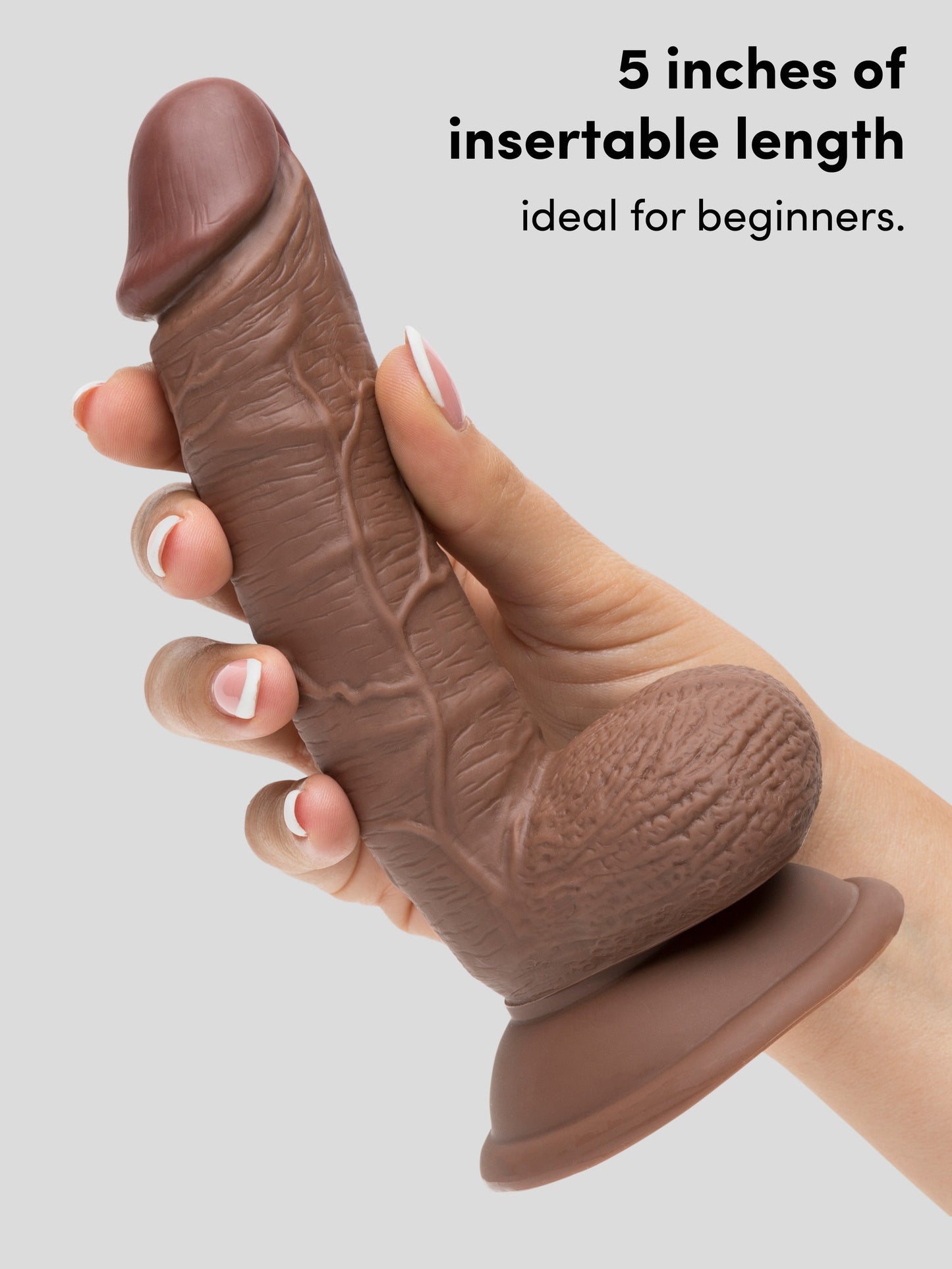 Lifelike Lover Classic Realistic Dildo 6 Inch, Flesh Brown | Flesh Brown