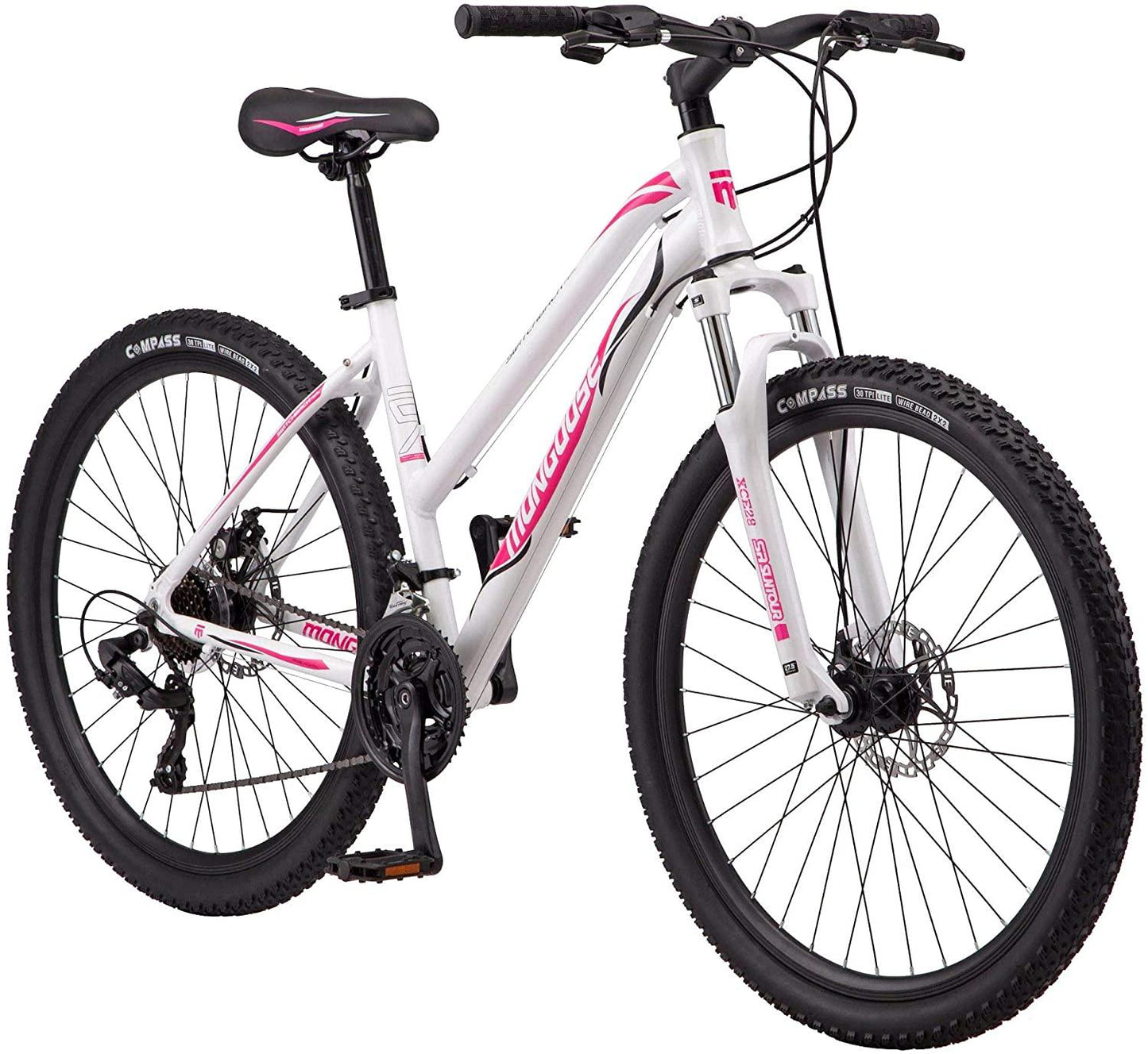Mongoose Switchback Adult Mountain Bike, 8-21 Speeds, 27.5-Inch Wheels, Aluminum Frame, Disc Brakes, Multiple Colors