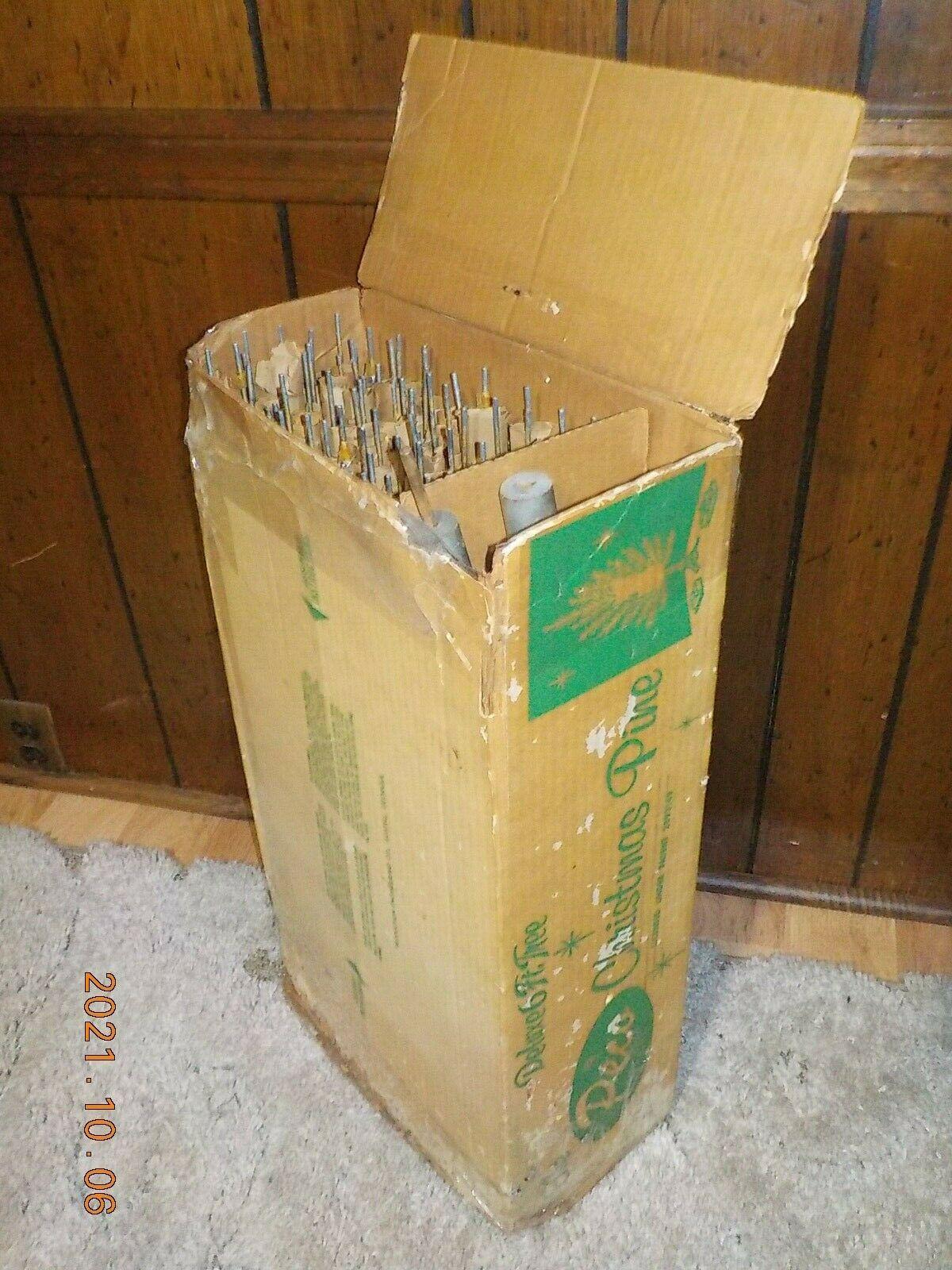 Peco Deluxe Aluminum Christmas Tree 6" Tall  90 Branches  with Box USA