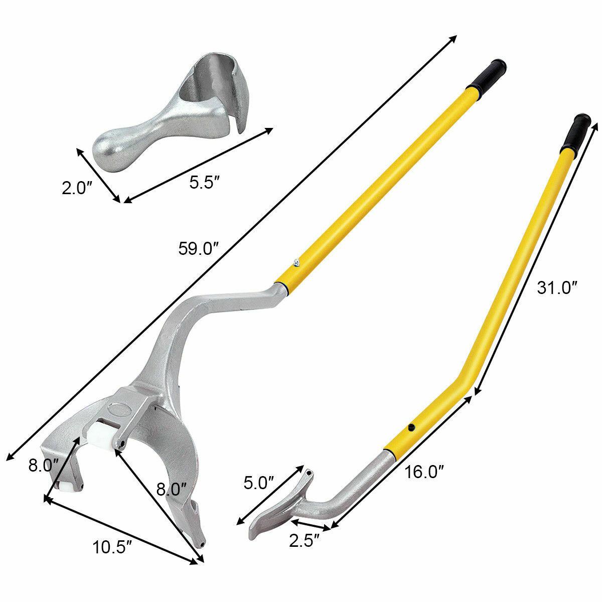 Tire Changer Mount Demount Tool Tools Tubeless Truck Bead 17.5" to 24"