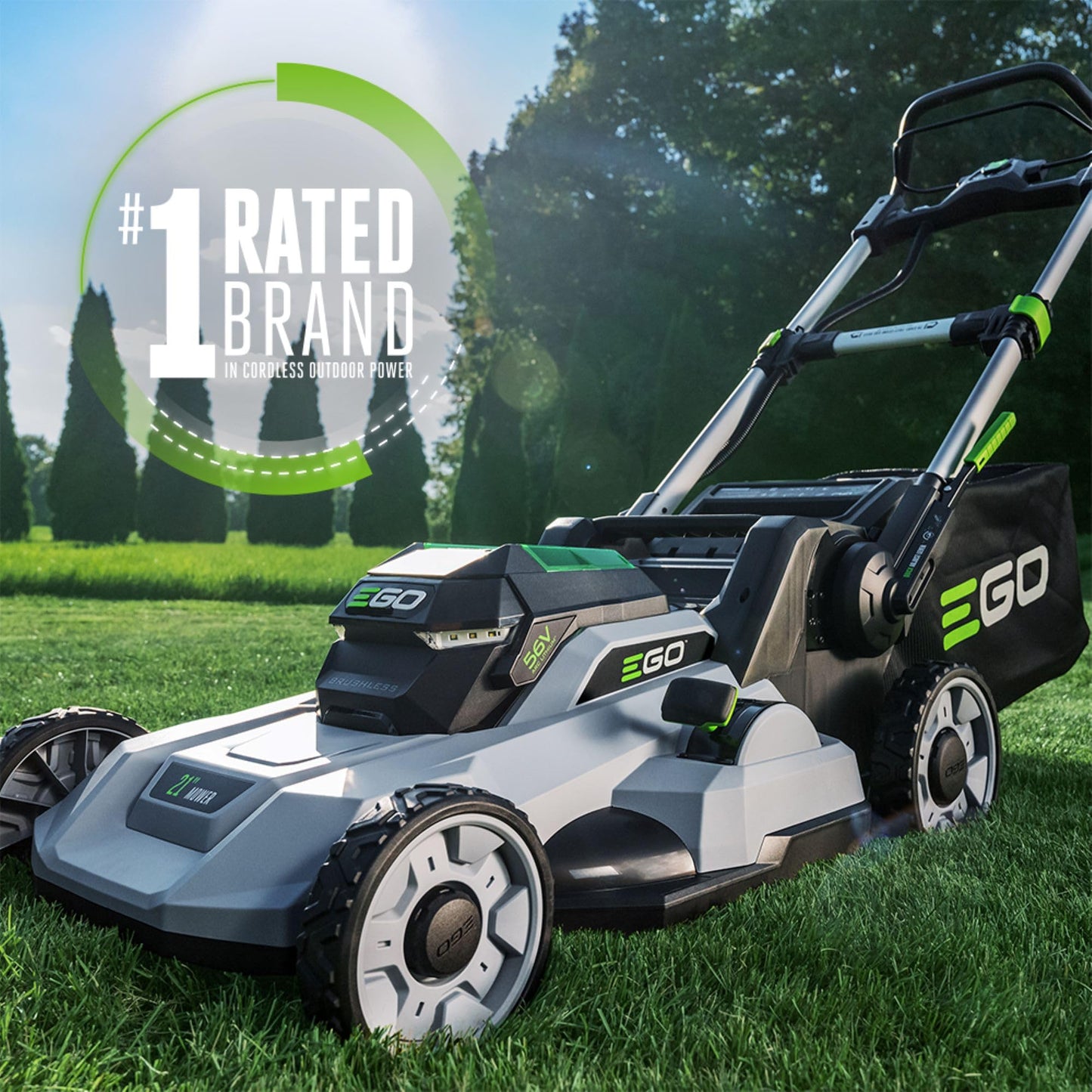 Electric Lawn Mower, Cordless Push, 21" Deck, Battery and Charger Not Included - LM2110