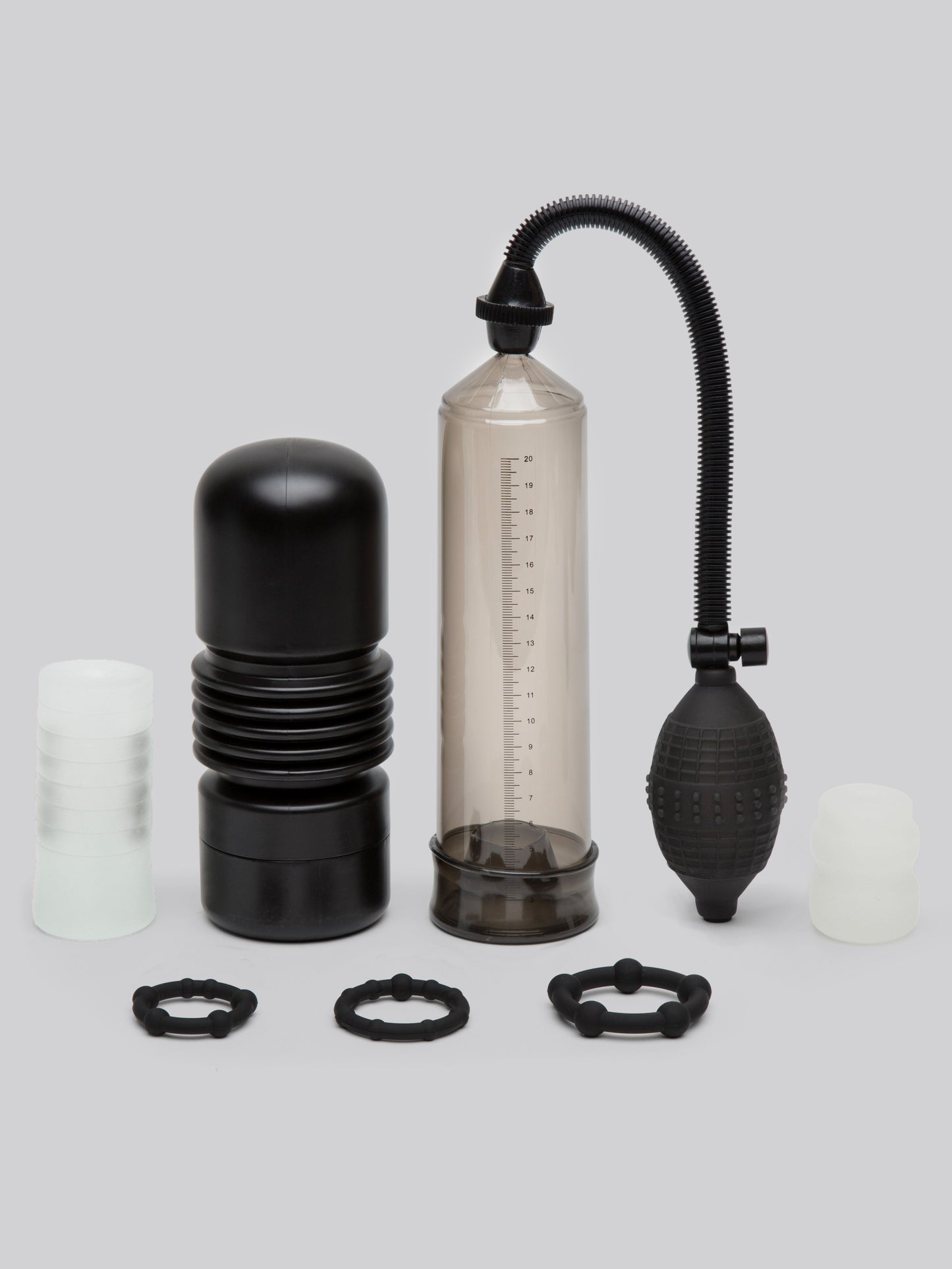 Lovehoney Solo Pleasure Male Sex Toy Kit (7 Piece), Black