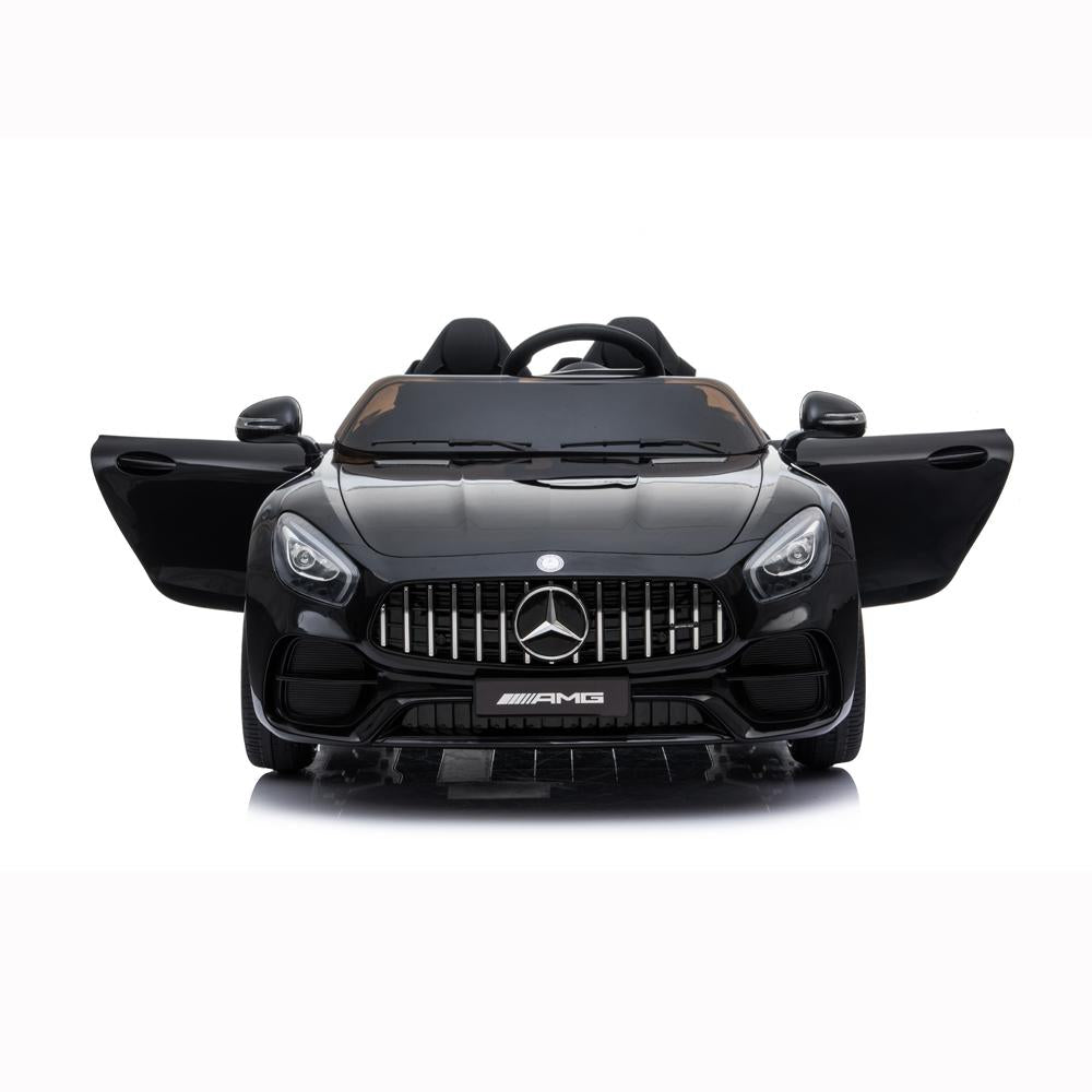 Lowestbest Electric Cars for Kids, Black 12V Kids Battery Powered Ride On Car w/ Remote Control, LED Lights, MP3 Player, 3 Speeds, Best Gift for Boy & Girls
