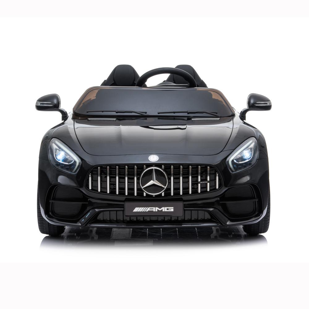 Lowestbest Electric Cars for Kids, Black 12V Kids Battery Powered Ride On Car w/ Remote Control, LED Lights, MP3 Player, 3 Speeds, Best Gift for Boy & Girls