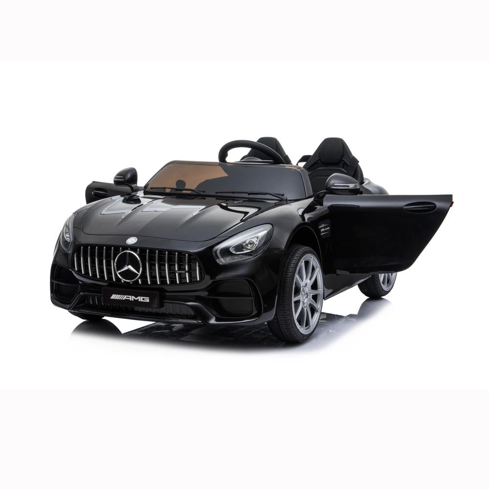 Lowestbest Electric Cars for Kids, Black 12V Kids Battery Powered Ride On Car w/ Remote Control, LED Lights, MP3 Player, 3 Speeds, Best Gift for Boy & Girls