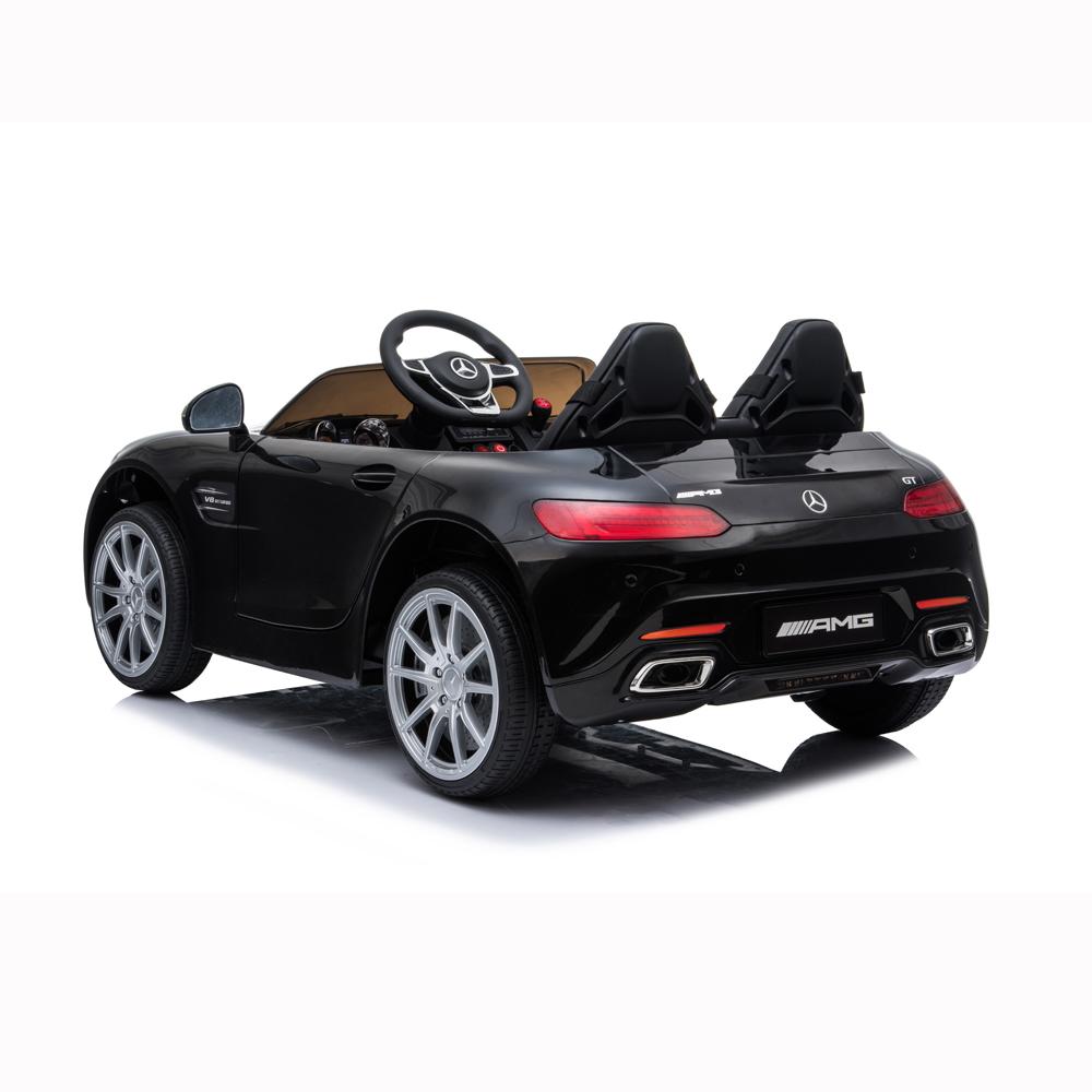 Lowestbest Electric Cars for Kids, Black 12V Kids Battery Powered Ride On Car w/ Remote Control, LED Lights, MP3 Player, 3 Speeds, Best Gift for Boy & Girls