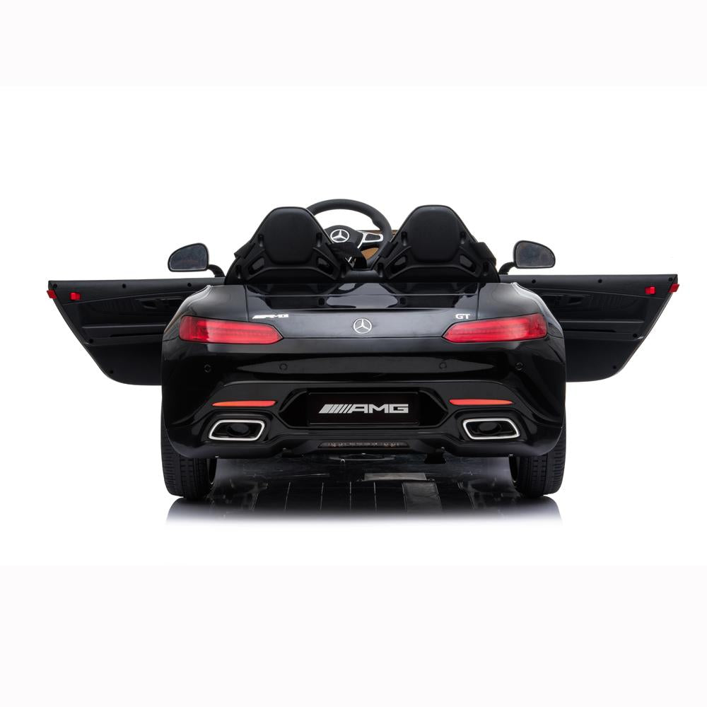 Lowestbest Electric Cars for Kids, Black 12V Kids Battery Powered Ride On Car w/ Remote Control, LED Lights, MP3 Player, 3 Speeds, Best Gift for Boy & Girls