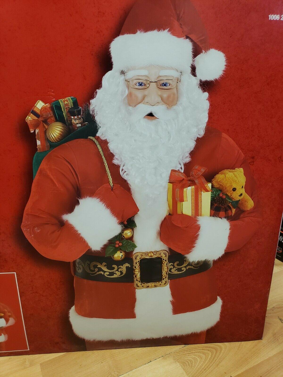 Christmas 6 Ft. Animated Santa - Talks Sings - Mouth, Head &amp; Torso Moves