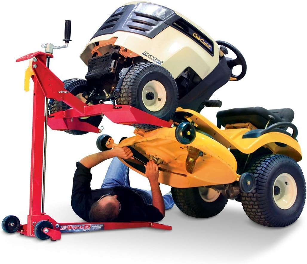 EZ MAX 45001 Residential Riding Lawn Mower Lift - 450 Pound Lift Capacity, Zero Turn Radius Mowers, for Safe &amp; Efficient Maintenance