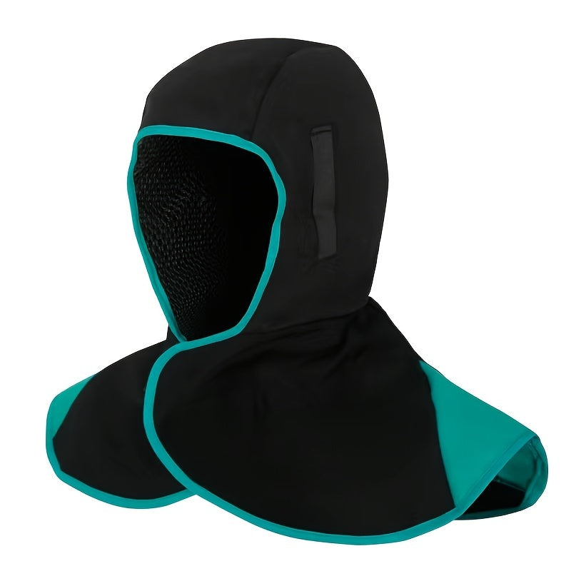 Welding Fireproof And Flame Retardant Hat, Dust-proof Shawl, Grinding Splash-proof Hat, Welder's Heat-resistant Shawl Hat