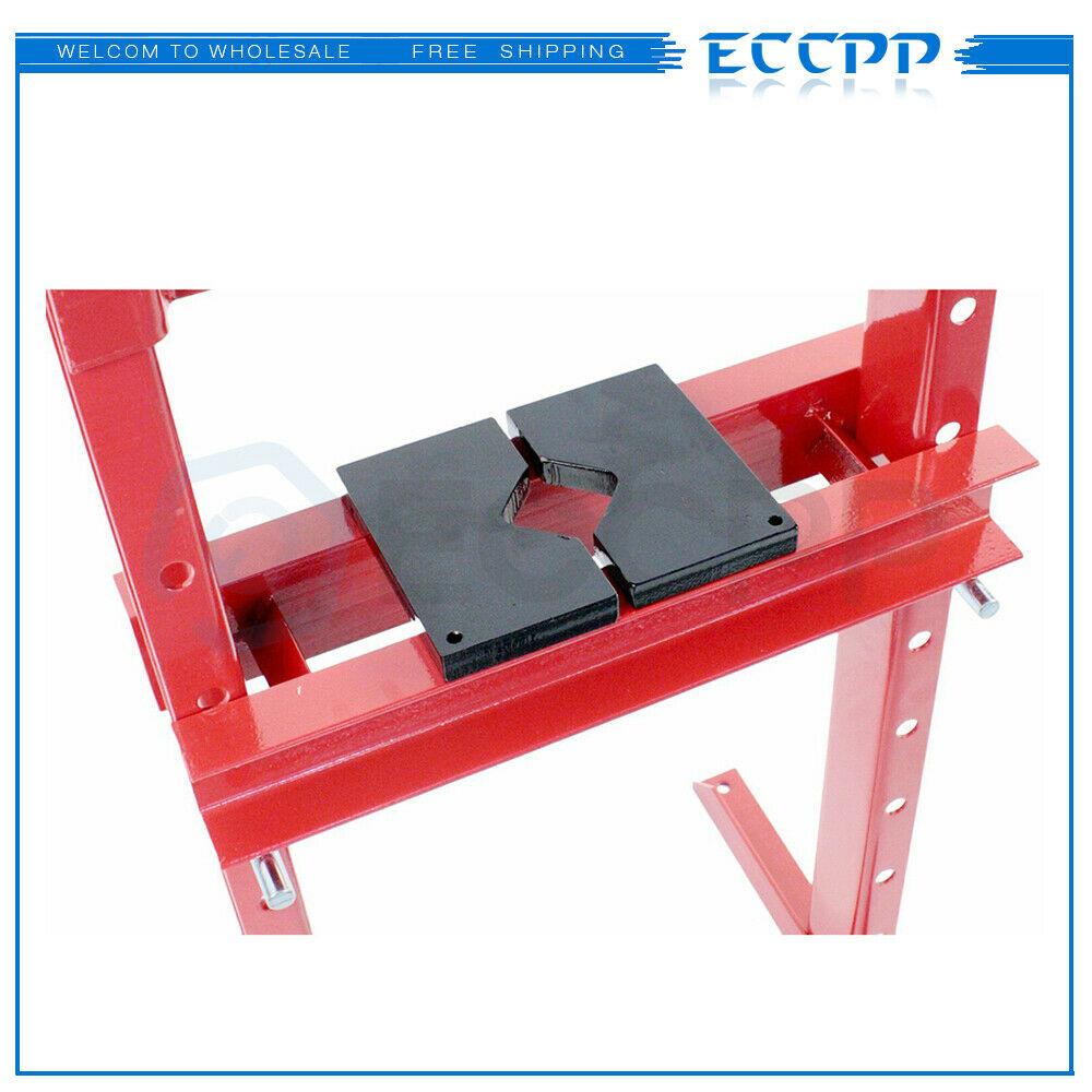 ECCPP Hydraulic Shop Press 12-Ton Bench Top Mount with Plates H Frame Jack Stand