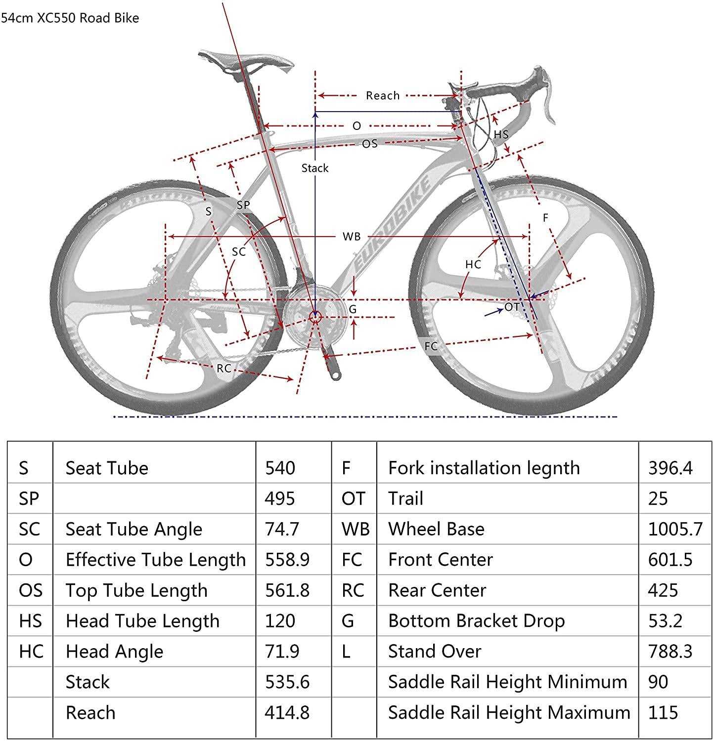 Road Bike 700C Wheels 21 Speed Disc Brake Bicycle 54cm/Medium Frame Size