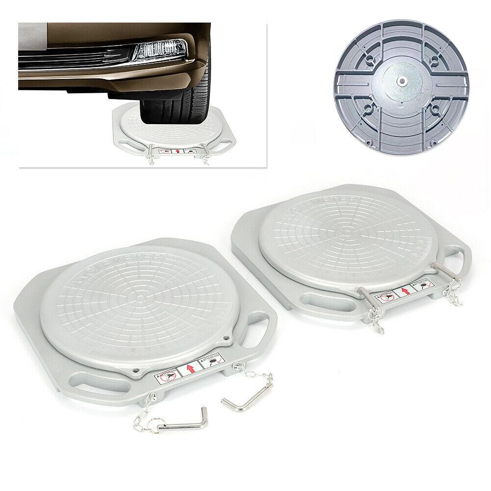 2 Wheel Durable Car Front End Wheel Alignment Turntable Turn Plates Tools