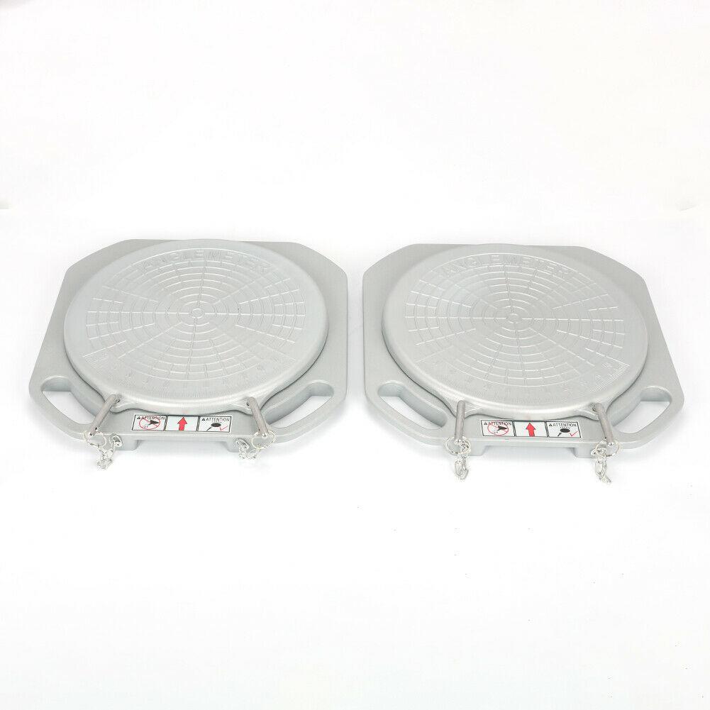 2 Wheel Durable Car Front End Wheel Alignment Turntable Turn Plates Tools