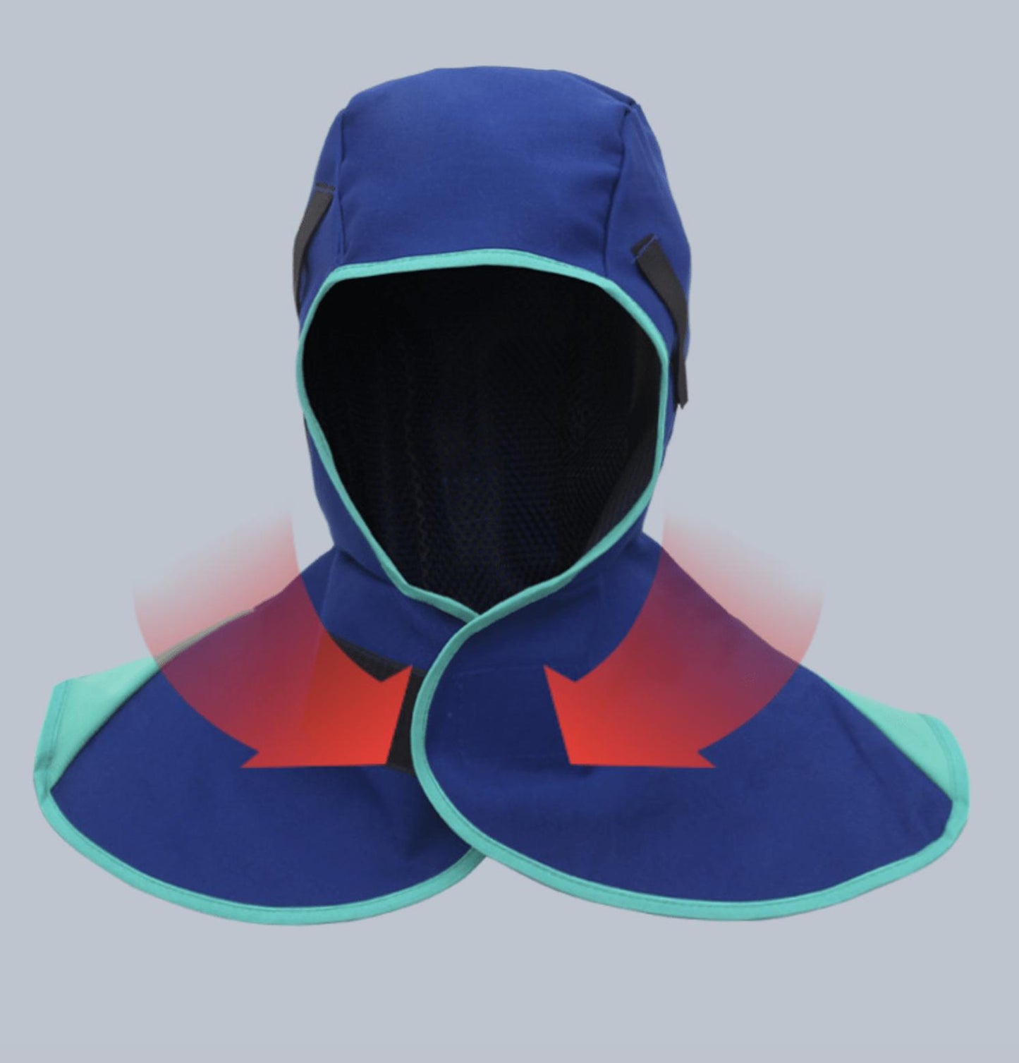 Welding Fireproof And Flame Retardant Hat, Dust-proof Shawl, Grinding Splash-proof Hat, Welder's Heat-resistant Shawl Hat