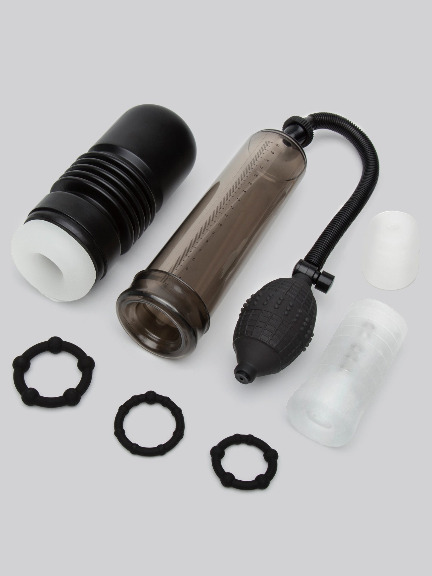 Lovehoney Solo Pleasure Male Sex Toy Kit (7 Piece), Black