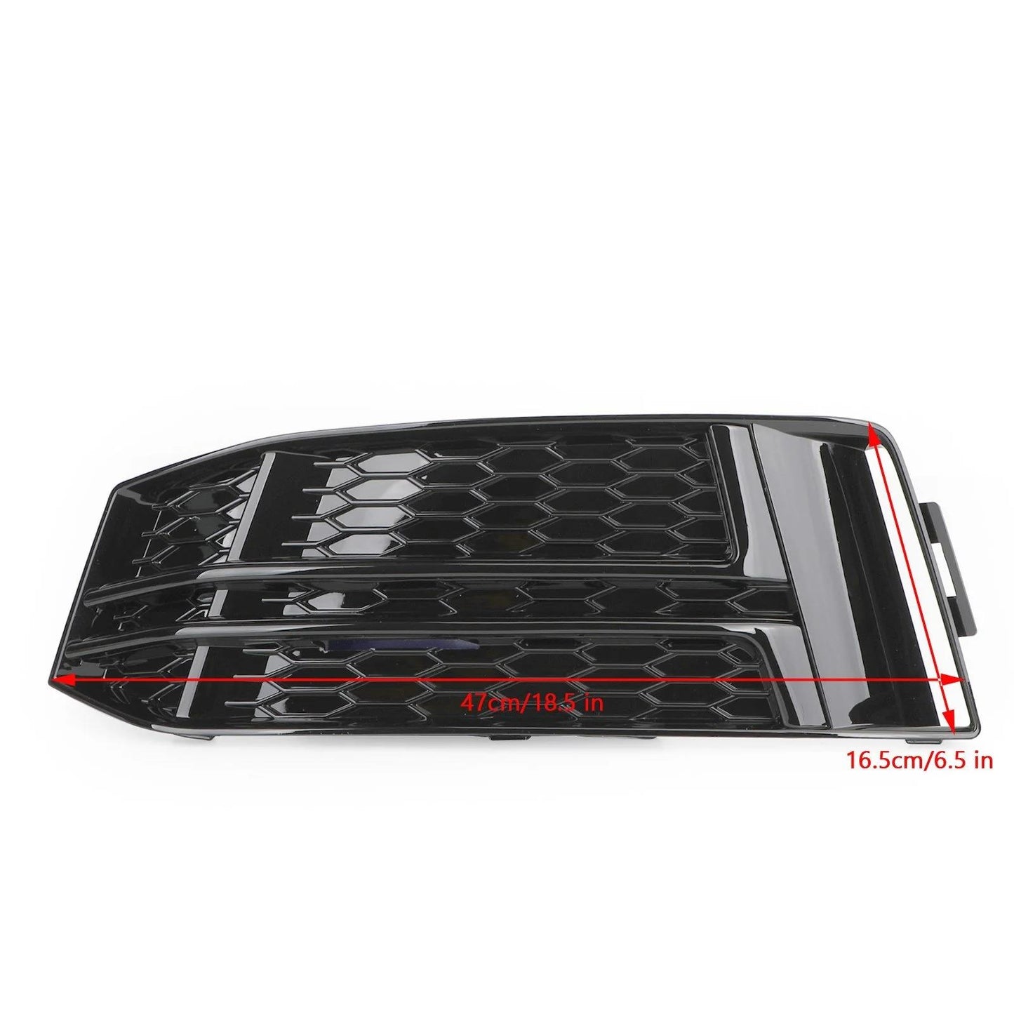 Black Front Fog Light Cover fit AUDI A4 B9 S-LINE 2016-2023 Bumper Grille Generic