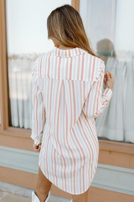 avery good vibes tunic dress